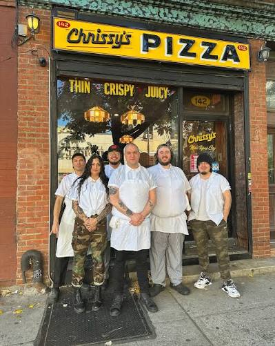 A big slice of New York pizza